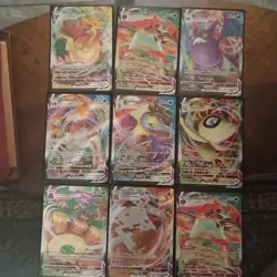 Pokemon TCG Bundle VMAX 9 Full Art Cart Lot Near Mint Condition - Image 1