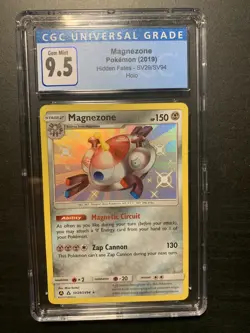 Pokemon CGC 9.5 Gem Mint Magnezone SV29/SV94 Hidden Fates Holo 2019 - Image 1