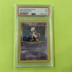 1999 Pokemon Mewtwo Base Set Holo 1st Edition Rare Psa 7 - Image 1