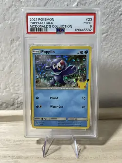 2021 Pokemon Popplio-holo McDonalds Collection #23 PSA 9 - Image 1