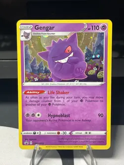 Gengar Pokemon TCG Sword & Shield Promo Black Star Holo SWSH052 - Image 1