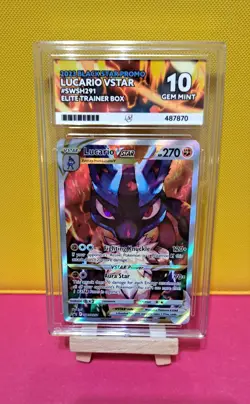 ACE GEM MINT 10 - Lucario VSTAR - SWSH291 - CROWN ZENITH - Pokemon TCG - Image 1