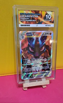 ACE GEM MINT 10 - Lucario VSTAR - SWSH291 - CROWN ZENITH - Pokemon TCG - Image 2