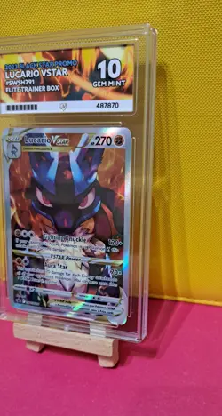 ACE GEM MINT 10 - Lucario VSTAR - SWSH291 - CROWN ZENITH - Pokemon TCG - Image 3