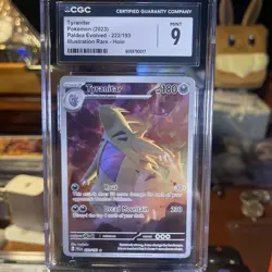Tyranitar Pokemon (2023) Paldea Evolved- 222/193 (CGC 9) 🔥 - Image 4