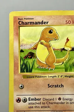 Charmander 46/102 (MP) Common Shadowless Base Set Unlimited 1996 WOTC Pokemon - Image 5