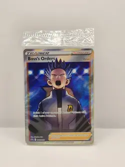 Boss's Orders" Pokemon Sword & Shield SWSH 251 / Black Star Promo / Sealed NM - Image 1