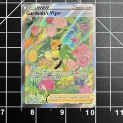 Gardenia's Vigor GG61/GG70 Pokemon TCG Crown Zenith: Galarian Gallery Holo NM - Image 1