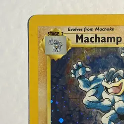 Pokemon TCG 1st Edition Machamp Holo Rare WOTC Base Set 8/102 1999-2000 - HP - Image 2
