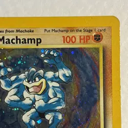 Pokemon TCG 1st Edition Machamp Holo Rare WOTC Base Set 8/102 1999-2000 - HP - Image 3