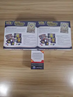 Pokemon TCG Scarlet Violet Surging Sparks ETB and Booster Bundle Factory Sealed - Image 2