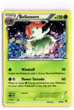 2015 TCG Pokemon #4 Bellossom 4/98 Ancient Origins Holo - Image 1