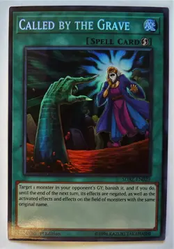 Carte neuve yugioh! US HOLO 1st Edition 1996 SDAZ-EN029 Called by the Grave - Image 1