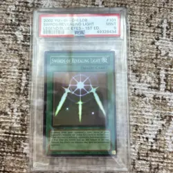 Yu-Gi-Oh! Swords of Revealing Light LOB-101 Super Rare 1st Edition PSA 9 - Image 1