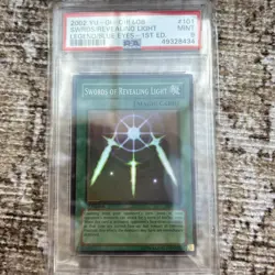 Yu-Gi-Oh! Swords of Revealing Light LOB-101 Super Rare 1st Edition PSA 9 - Image 2