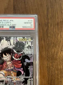One Piece SEC Super Parallel ComiPara OP09-119 Luffy Gear 5 Nika Card Limited - Image 4