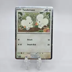 Tandemaus 167/193 Paldea Evolved Cosmos Holo PARTIAL SWIRL Pokemon Card LP - Image 1