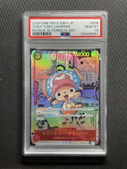 One Piece Chopper Comic Parallel PSA10 Trading Card - Image 1