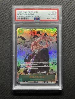 One Piece Zoro Comic Parallel ComiPara PSA10 Trading Card Authentic - Image 1