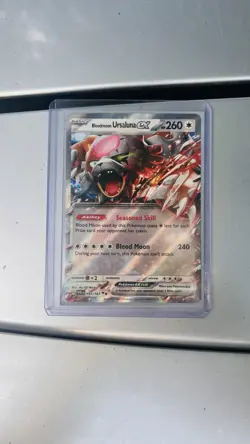 Pokemon TCG Bloodmoon Ursaluna EX Holo Card 141/167 Twilight Masquerade Sv06 - Image 1