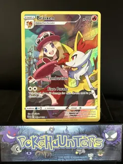 Pokemon Card Braixen TG01/TG30 Trainer Gallery Rare Silver Tempest NM - Image 1