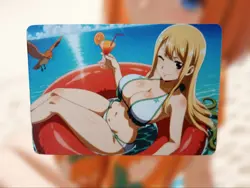 Lucy Heartfilia Fairy Tail Anime Waifu Sexy Goddess Doujin Lewd Hentai Card - Image 1