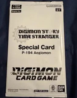 Digimon Exclusive Aegiomon Card P-194 Alt Art From Digimon Time Stranger - Image 1