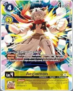 Digimon Exclusive Aegiomon Card P-194 Alt Art From Digimon Time Stranger - Image 2