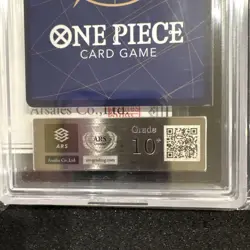 One Piece Card Game Portgas D Ace Super Parallel 2023 Grade 10+ Japanese Card - Image 3