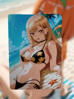 Marin Kitagawa My Dress-Up Darling Anime Waifu Sexy Goddess Lewd Hentai Card - Image 1