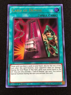Yugioh Card of Demise DUPO-EN050 1st Ultra (NM) - Image 1