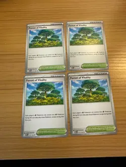 4x Forest of Vitality 117/132 Mega Evolution Pokemon TCG Near Mint Card Playset - Image 1