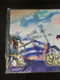 Exodus The Trading Card Game Playmat Existence Games Signed Jake Lexi Medina - Image 4