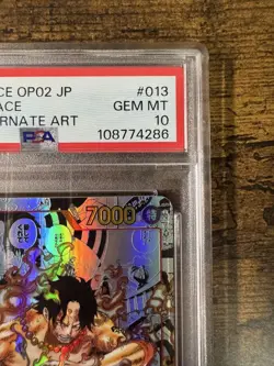 ONE PIECE CARD GAME ACE Portgas D Ace Super Parallel PSA10 OP02013 Ultra Rare - Image 3