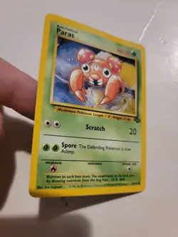 Original Pokemon Paras 1st Edition Card 59/64 Vintage - Image 1