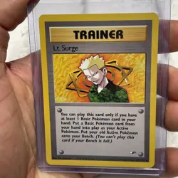Pokemon LT. SURGE 101/132 2000 Gym Heroes) NM Nintendo Rare Card Vintage TCG - Image 1