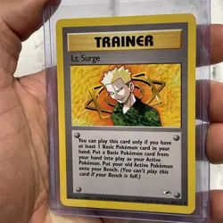 Pokemon LT. SURGE 101/132 2000 Gym Heroes) NM Nintendo Rare Card Vintage TCG - Image 2