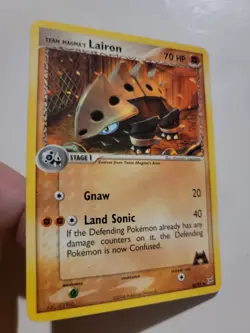 Team Magma's Lairon 36/95 Team Magma Vs Team Aqua 2004 Non Holo Pokemon Card - Image 1