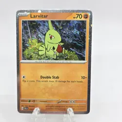Pokemon Paldea Evolved 110/193 Larvitar Cosmos Holo Exclusive - Image 2