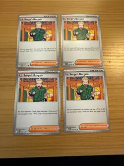 X4 Lt. Surge's Bargain 120/132 - Mega Evolution Playset - Pokemon - NM English - Image 1