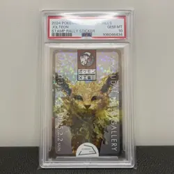 PSA10 Pokemon Jolteon Stamp Rally Sticker Azabudai Hills 2024 GEM MT Japanese JP - Image 1