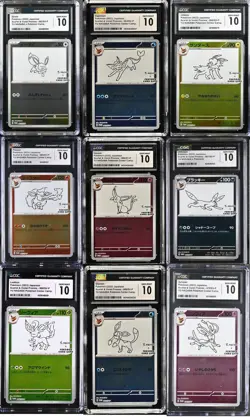 SET 9 CGC 10 GEM MINT JAPANESE POKEMON 2023 YUNAGABA PROMO 062 - 070 067/SV-P - Image 1