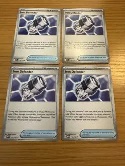 x4 Iron Defender 118/132 - Mega Evolution - Pokemon - NM/M English - Image 1
