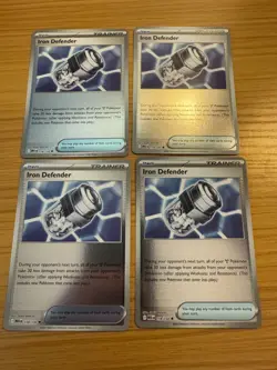 x4 Iron Defender Reverse Holo 118/132 - Mega Evolution - Pokemon - NM/M English - Image 1