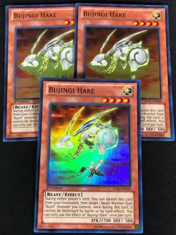 Yugioh Bujingi Hare LVAL-EN030 1st Super x3 (NM) - Image 1
