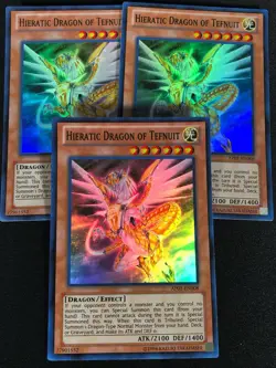 Yugioh Hieratic Dragon of Tefnuit AP01-EN008 Super x3 (NM) - Image 1