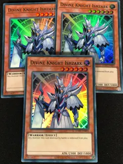 Yugioh Divine Knight Ishzark LODT-EN091 Super x3 (NM) - Image 1