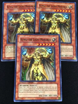 Yugioh Kuraz The Light Monarch LODT-ENSE1 Super x3 (NM) - Image 1