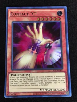 Yugioh Contact "C" OP18-EN007 Super (NM) - Image 1