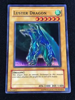 Yugioh Luster Dragon LOD-050 Super (NM) - Image 1